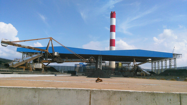 Vietnam Coastal 1st Stage thermal power plant項目BOP region steel structure oil paint corrosion prevention construction 